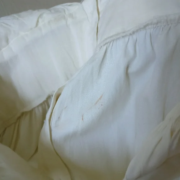 NWT Anthropologie Forever That Girl Tiered Deep V Cream Embroidered Dress Sz XS - Picture 13 of 13